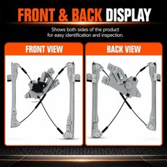 Front Left Driver Side Power Window Regulator W/Motor Electric Compatible with