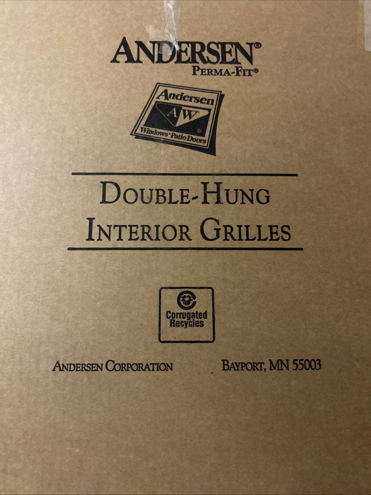 Andersen Style Grille with White Exterior and Natural Wood Interior 10 Pack