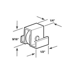 Roller Assembly (Flat) – Sliding Windows, Nylon