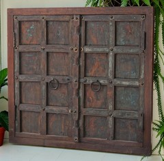 Antique Wooden Large Size Wall Décor Window Panel Frame Original Old Fine Craft