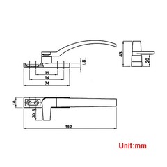 Security Lock White UPVC Window Handle Locking Latch Catch Lock Baby Safety