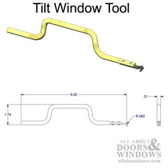 Double Hook Sash Tensioning Tool for 3/8″ & 5/8″ Spiral Balances