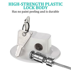 1 Set Child Safety Refrigerator Lock Oval for Cabinet Dishwasher Toilet Adhesive