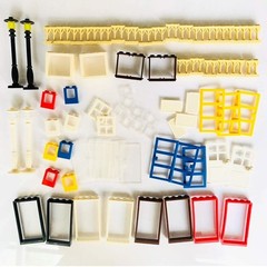 82 Piece Windows & Doors & Fences Sets Building Block Toy -Compatible Major B…