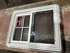Qty Of 1 Thermo-Tech Vinyl Double Hung Energy Efficient Window 27.5” X 35.5”