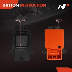 Passenger Side Power Window Switch Compatible with Honda Accord 2003 2004