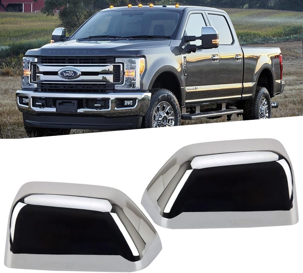 Exterior Door Top Half Tow Mirror Cap Cover for Super Duty 2017-2025 F250 F350 2