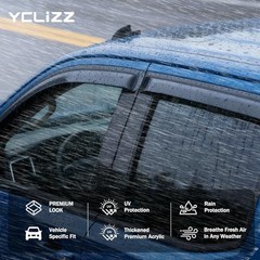 Window Visors Rain Guards Compatible with Side 2022-2026 Mitsubishi Outlander