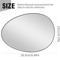 51169803193 Rearview Mirror Glass with Heated, Replacement for Mini Cooper