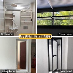 40x24in Windows for houses 360° Rotation Sliding Window Flush Mount Rotating