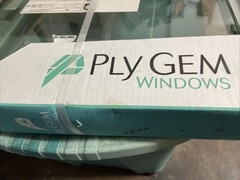 Ply Gem Single-Hung Vinyl Window 18 X 27.5 White Double Pane Colonial. Low E New