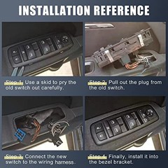 25401-ZT10A Car Master Power Window Switch Set Front Driver Side for Nissan
