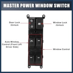 Power Window Switch, Front Left Driver Side Window Control Switch No.93570