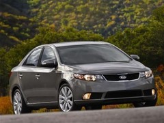 Pillar Post Window Trim Compatible with Kia Forte 2010-2013 Gloss (Black)
