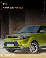 Windshield A Pillar Trim Molding Set for Kia Soul 2014-2019 Left Right