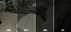 Pro Anti-Scratch Car Window Tint Film Tinting Light Black Smoke 50% 76cm X 3m