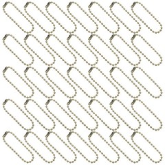50Pcs Durable Bronze Beaded Chains Iron Ball Chain Connectors for DIY Jewelry