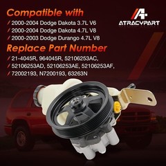 Power Steering Pump, with Pulley & Reservoir, Pump with Pulley & Reservoir