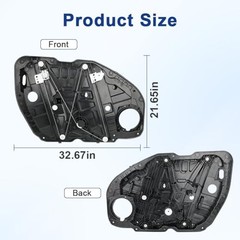 Front Right Passenger Side Power Window Regulator Compatible with Kia Optima