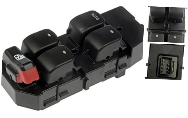 901-079 Front Driver Side Power Window Switch 5 Button Compatible with Select