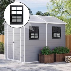 24″ x 36″ Shed Windows with Tempered Glass and Fiberglass Screen, 2 Pack