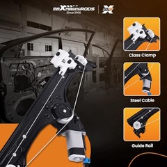 2PCS Power Window Regulator with Motor for Fiat 500 2012–2019 751-649 751648