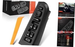 15883323 Front Driver Side Master Power Window Switch & Bezel Compatible with