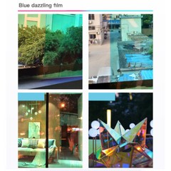 Dichroic Iridescent Window Film Rainbow Self Adhesive Glass Sticker Home Decor