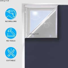 DIY Window Blackout Blinds No Drill Window Shades & Blinds with Stickers & Tabs