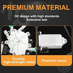 Power Window Regulator with Motor fit for Chevy Corvette Front Passenger Side