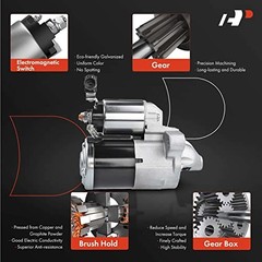 Starter Motor Compatible with Mazda 3 2012 2013 2.0L, 3 Sport 2012 2013 2.0L,