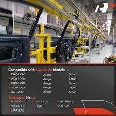 Electric Power Window Regulator with Motor Compatible with Mitsubishi Mirage