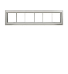 Double Pane Transom Window 72″ x 12″ White FL. Approved Argon Gas Low E DP50