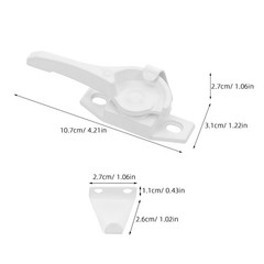 4 Sets Security Privacy Door Locks Enhanced Window Sliding Latch Replacements