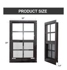 *Free shipping*12″ x 18″ 2Shed Windows with Tempered Glass and (S203)