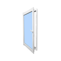 Elite Avora 28″ x 72″ Tilt and Turn Black Exterior and White Interior