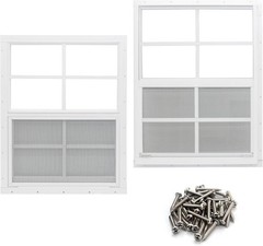 Multifunctional 2 Pack 18″ x 23″ Shed Windows – Easy Installation & Ventilation