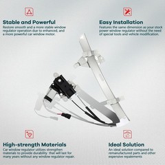 Front Left Side Power Window Regulator with Motor Replacement for 1997-2005