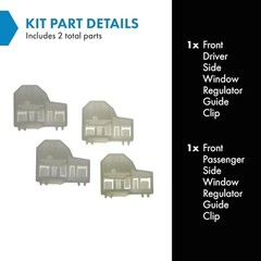 Window Regulator Guide Clip Set of 4 for Pontiac Grand Am Olds Cutlass Alero