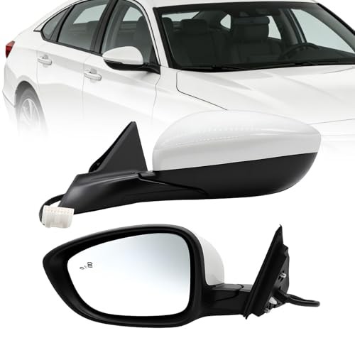 Left Driver Side Mirror Assembly Compatible with 2018-2022 Accord EX Hybrid EX