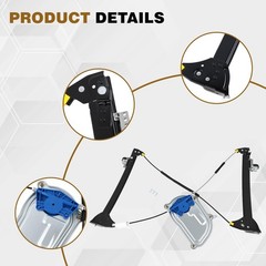 1Y0837462F Front Right Passenger Side Power Window Regulator Compatible with …