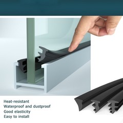 Window Door Rubber Gasket Seal Strip Glass Fixed Repair Seal Waterproof Layer