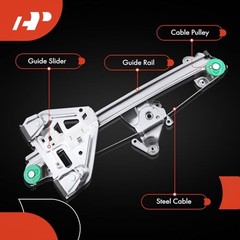 Power Window Regulator without Motor Replacement for Cadillac Rear Driver (LH)