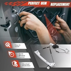 Power Window Regulator with Motor Compatible with 2015-2020 Cadillac