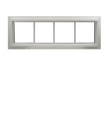 Double Pane Transom Window 42″ x 16″ White Fixed Windows DP50 White Vinyl Argon