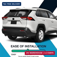 Pre-Cut Front & Rear Emblem Tint Compatible with Toyota RAV4 2019-2024| Precisio