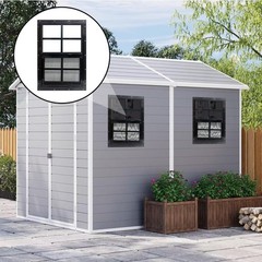 Versatile 12″ x 18″ Tempered Glass Windows for Sheds, Coops & Garages – 2 Pack