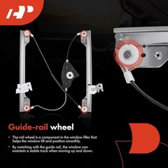 Electric Power Window Regulator Without Motor Front Driver Side (LH)