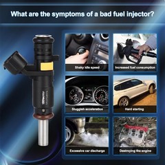 Fuel Injectors Pack of 4 6 Holes Compatible with Mini Cooper Base 1.6L 2007