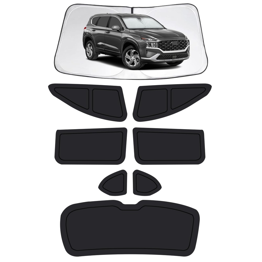 Car Window Shades for Hyundai Santa Fe 2019-2023, Full Car Window Covers for …
